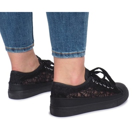 Zapatillas negras Dolita caladas negro 3