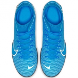 Zapatos de interior Nike Mercurial Superfly 7 Club Ic M AT7979-414 azul azul 1