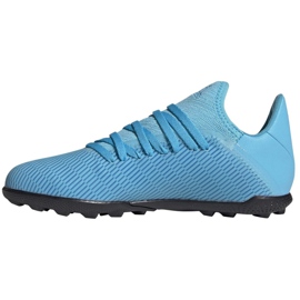 Botas de fútbol adidas X 19.3 Tf Jr F35357 azul azul 1