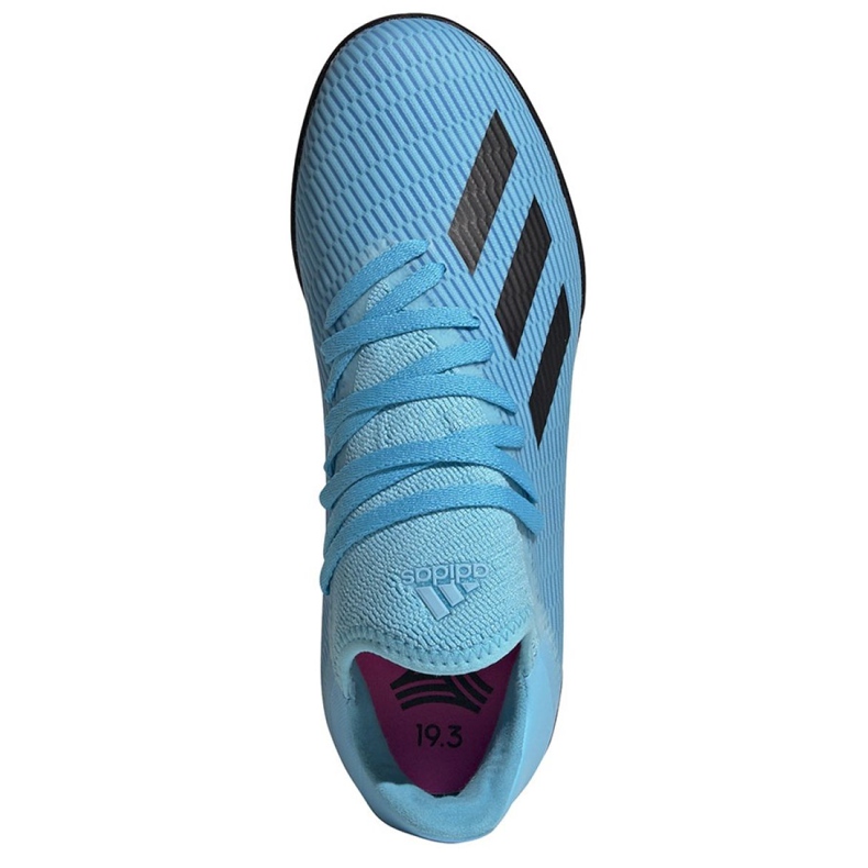 Botas de fútbol adidas X 19.3 Tf Jr F35357 azul azul 2 Botas de fútbol adidas X 19.3 Tf Jr F35357 azul azul 2