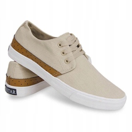 Zapatillas Casual Textil Y010 Caqui multicolor 2