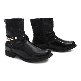 Botas Caladas Chanclas Lacadas ZH650 Negro 1 Botas Caladas Chanclas Lacadas ZH650 Negro 1