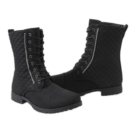Botas negras acolchadas B01 negro 3