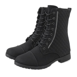Botas negras acolchadas B01 negro 4