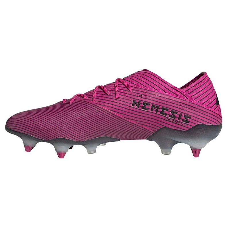 Botas de fútbol adidas Nemeziz 19.1 Sg M F99838 rosa rosa 1