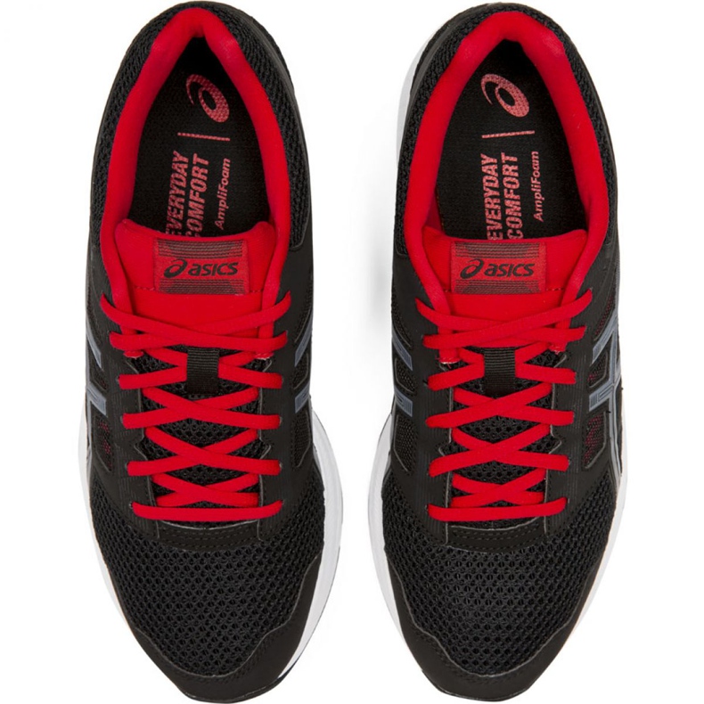 Asics Gel Contend 5 M 1011A256 005 negro rojo zapatos 1