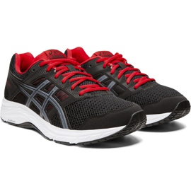 Asics Gel Contend 5 M 1011A256 005 negro rojo zapatos 4