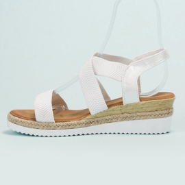 Anesia Paris Sandalias sin cordones en la plataforma blanco 1