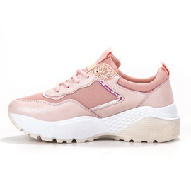 SHELOVET Zapatillas con cordones rosa 1