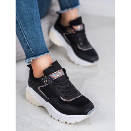 SHELOVET Zapatillas con cordones negro 3