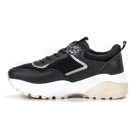 SHELOVET Zapatillas con cordones negro 1