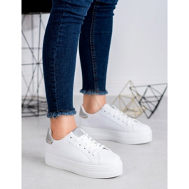 SHELOVET Calzado deportivo de moda blanco 3