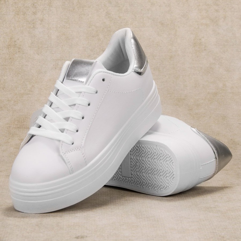 SHELOVET Calzado deportivo de moda blanco 1