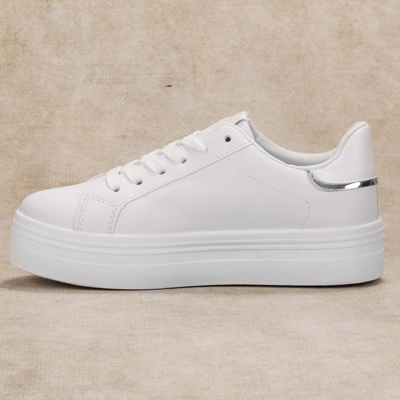 SHELOVET Calzado deportivo de moda blanco 1