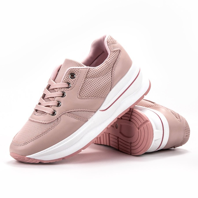 SHELOVET Calzado deportivo con cordones rosa 2