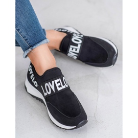 SHELOVET Zapatos de gamuza sin cordones negro 3