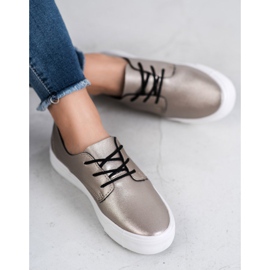 Seastar Zapatos de cuero ecológico gris 3