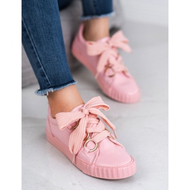 Seastar Zapatos brogue rosas rosado 1