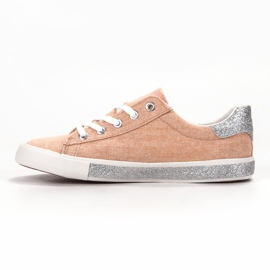 Kylie Zapatillas con purpurina naranja 4
