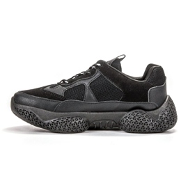SHELOVET Zapatillas negras de moda negro 2