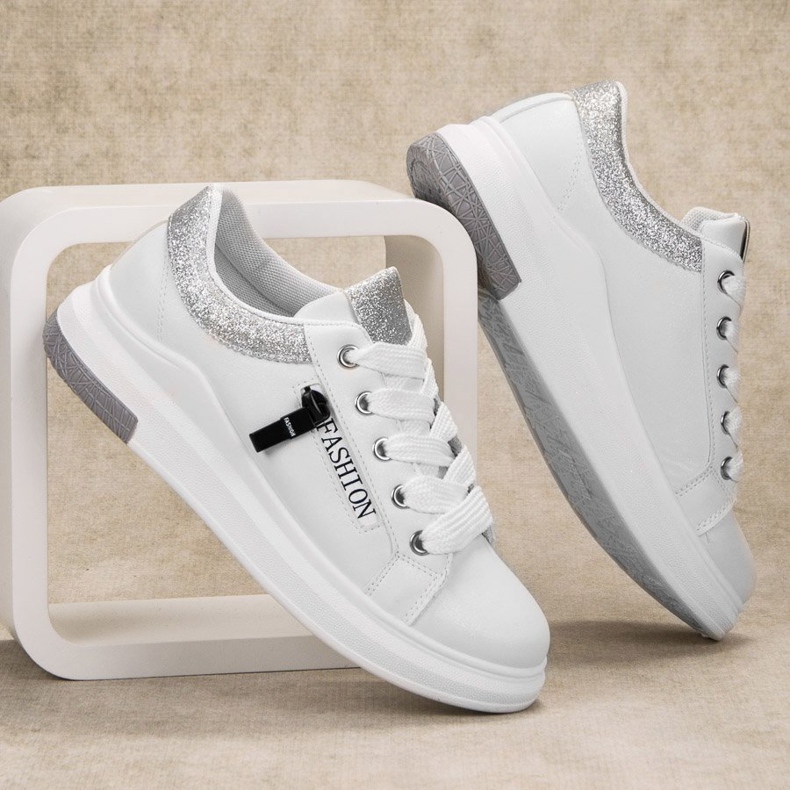 SHELOVET Zapatos deportivos de moda blanco 2 SHELOVET Zapatos deportivos de moda blanco 2