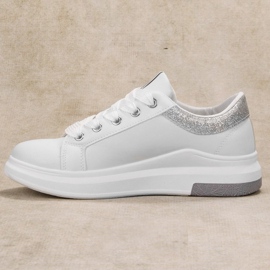 SHELOVET Zapatos deportivos de moda blanco 4