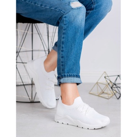 SHELOVET Calzado deportivo sin cordones blanco 3