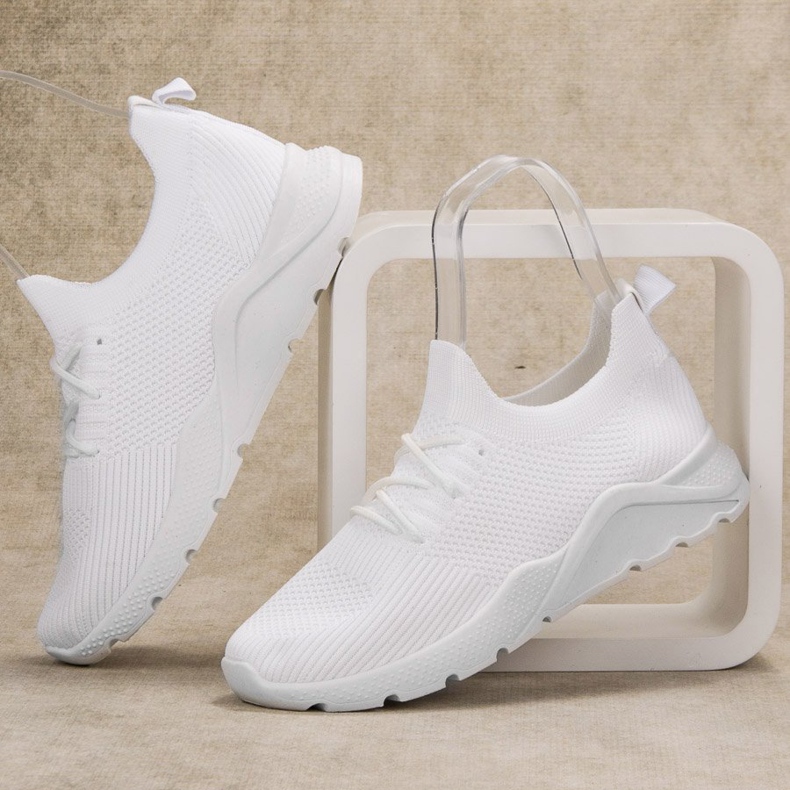 SHELOVET Calzado deportivo sin cordones blanco 1