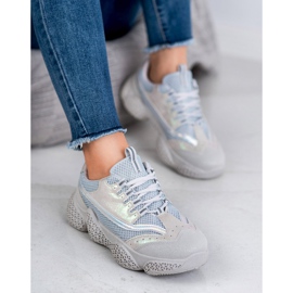 SHELOVET Calzado deportivo de moda gris 3