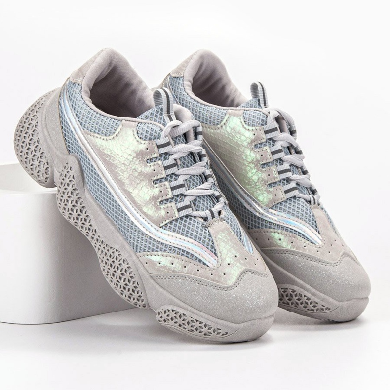 SHELOVET Calzado deportivo de moda gris 2