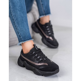SHELOVET Calzado deportivo de moda negro 2