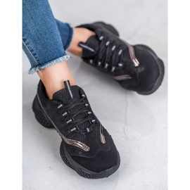 SHELOVET Calzado deportivo de moda negro 3