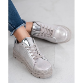 Bestelle Zapatos deportivos plateados gris 3