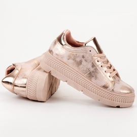 Bestelle Zapatos deportivos de oro rosa amarillo 1