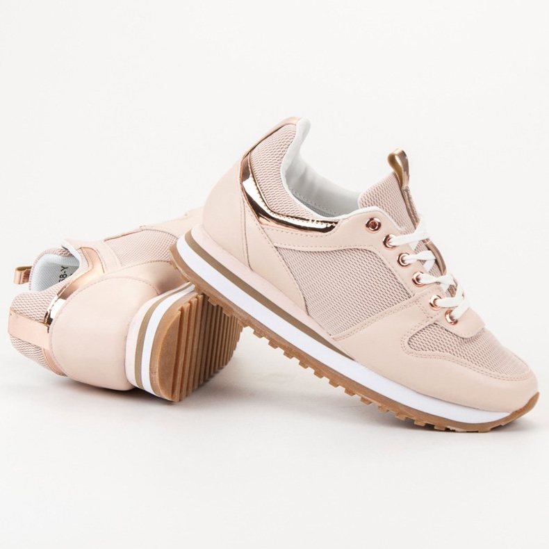 SDS Zapatos deportivos en polvo rosado 1