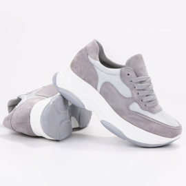 Ideal Shoes Zapatillas gris claro 1