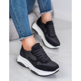 Ideal Shoes Zapatillas Negras Ligeras negro 2