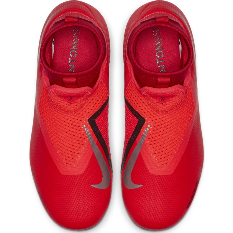 Zapatillas de fútbol Nike Phantom Vsn Academy Df FG / MG Jr AO3287-600 rojo rojo 1