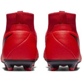 Zapatillas de fútbol Nike Phantom Vsn Academy Df FG / MG Jr AO3287-600 rojo rojo 4