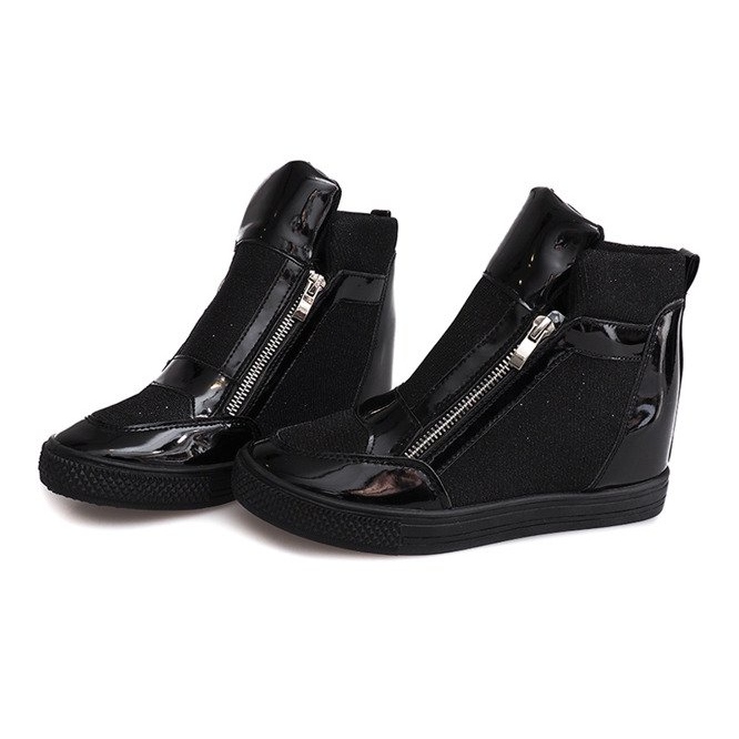 Zapatillas de cuña TL020-1 Negro 2