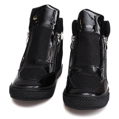 Zapatillas de cuña TL020-1 Negro 1