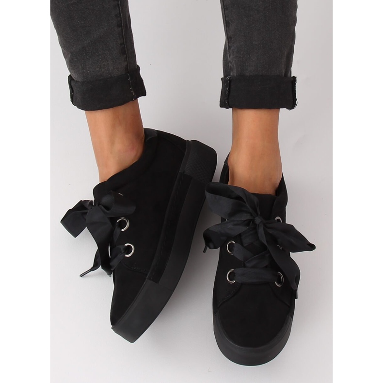 Zapatillas de mujer negras 1018 Black negro 2