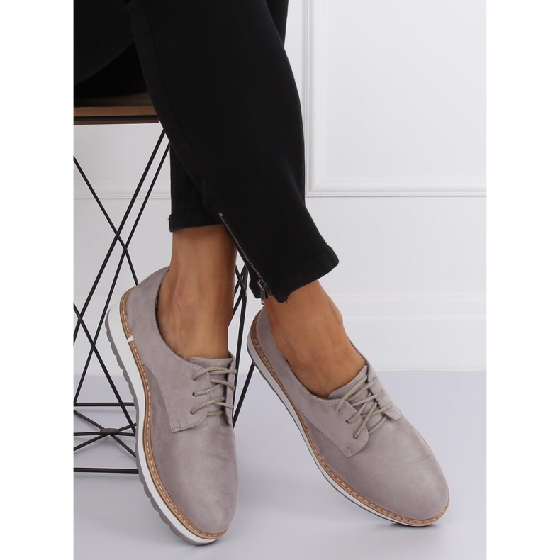 Gris Mocasines grises Mujer C-7225 Gris 2