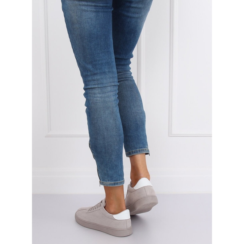 Gris Zapatillas grises de mujer LX-9857 Gris 1 Gris Zapatillas grises de mujer LX-9857 Gris 1