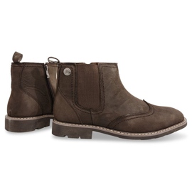 Botas altas y cálidas atadas 4682 Marrón 1