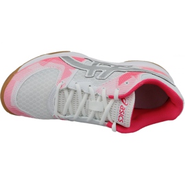 Zapatillas de voleibol Asics Gel-Tactic Gs Jr 1074A014-101 blanco gris 2 Zapatillas de voleibol Asics Gel-Tactic Gs Jr 1074A014-101 blanco gris 2