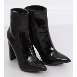 Botas de tacón lacado en negro NS065P Negro 2