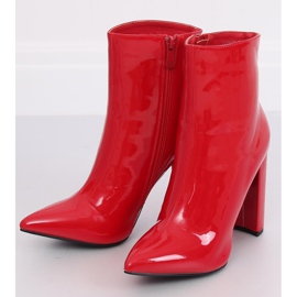 Botas de tacón lacado rojo NS065P Rojo 2 Botas de tacón lacado rojo NS065P Rojo 2