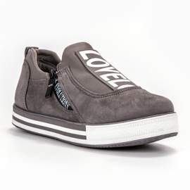 SHELOVET Zapatos deportivos Love Suede gris 5