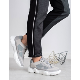 SHELOVET Zapatillas grises de moda 3